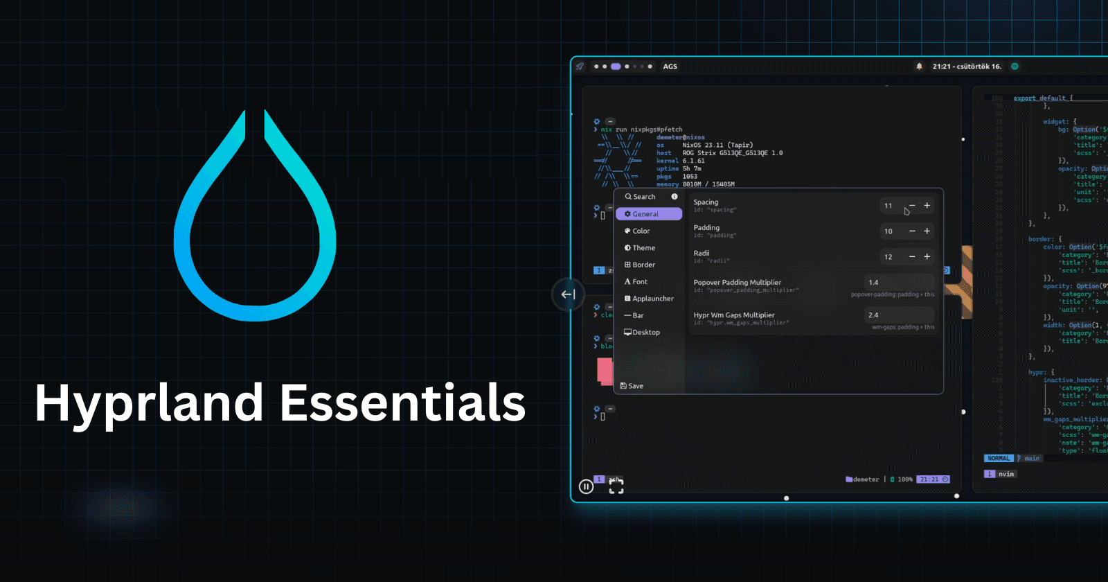 Hyprland Getting-Started: Configure Screen Lock, Brightness, Volume, Authentication and More